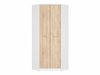 Armoire d'angle Novsore 119 (Blanc + Sonoma chêne)
