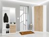 Armoire d'angle Novsore 119 (Blanc + Sonoma chêne)
