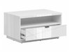 Table basse Fivale 117 (Blanc brillant + Blanc)
