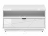 Table basse Fivale 117 (Blanc brillant + Blanc)