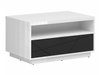 Table basse Fivale 117 (Blanc brillant + Noir mat)