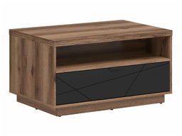 Table basse Fivale 117 (Chêne delano foncé + Noir mat)