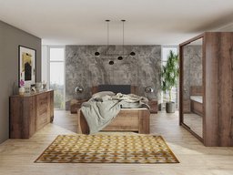 Ensemble de chambre Catromi 112 (Chêne du Monastery + Soft Pik 011)