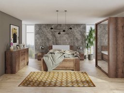 Ensemble de chambre Catromi 112 (Chêne du Monastery + Soft Pik 029)