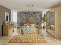 Ensemble de chambre Catromi 113 (Chêne Artisan)