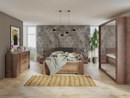 Ensemble de chambre Catromi 113 (Chêne du Monastery + Soft Pik 011)