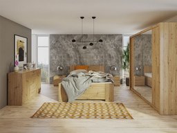 Ensemble de chambre Catromi 114 (Chêne Artisan)