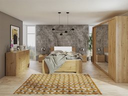 Ensemble de chambre Catromi 115 (Chêne Artisan + Soft Pik 017)