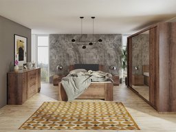 Ensemble de chambre Catromi 115 (Chêne du Monastery + Soft Pik 011)