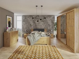 Ensemble de chambre Catromi 116 (Chêne Artisan + Soft Pik 011)