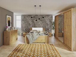 Ensemble de chambre Catromi 116 (Chêne Artisan + Soft Pik 017)