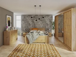 Ensemble de chambre Catromi 116 (Chêne Artisan)