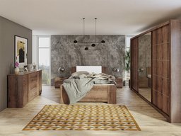 Ensemble de chambre Catromi 116 (Chêne du Monastery + Soft Pik 017)