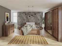 Ensemble de chambre Catromi 116 (Chêne du Monastery + Soft Pik 029)