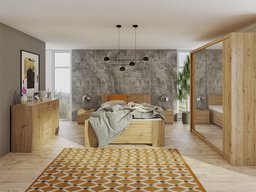 Ensemble de chambre Catromi 121 (Chêne Artisan)