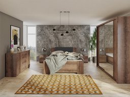 Ensemble de chambre Catromi 121 (Chêne du Monastery + Soft Pik 011)