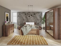 Ensemble de chambre Catromi 121 (Chêne du Monastery + Soft Pik 017)