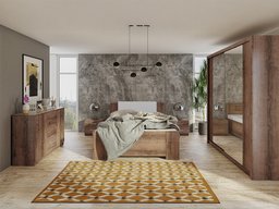 Ensemble de chambre Catromi 121 (Chêne du Monastery + Soft Pik 029)