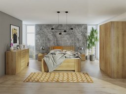 Ensemble de chambre Catromi 122 (Chêne Artisan)