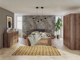 Ensemble de chambre Catromi 123 (Chêne du Monastery + Soft Pik 011)