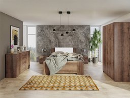 Ensemble de chambre Catromi 123 (Chêne du Monastery + Soft Pik 017)