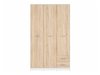 Armoire Novsore 134 (Blanc + Sonoma chêne)