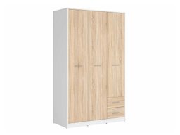 Armoire Novsore 134 (Blanc + Sonoma chêne)
