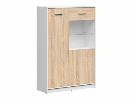 Étagère Novsore 138 (Blanc + Sonoma chêne)