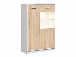 Étagère Novsore 138 (Blanc + Sonoma chêne)