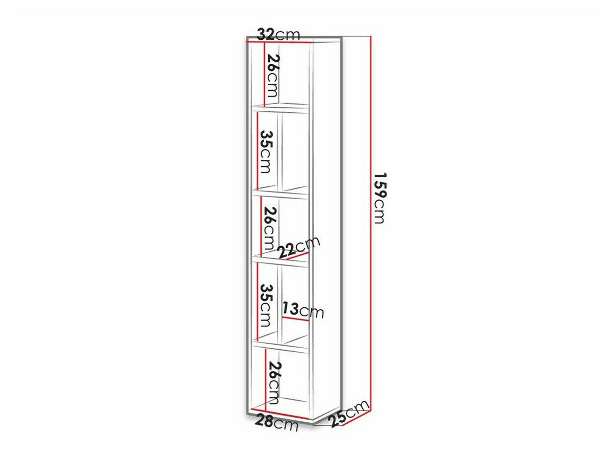 Étagère murale Torsone 106 (Blanc)