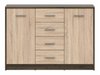 Commode Novsore 118 (Chêne foncé + Sonoma chêne)