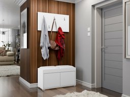 Meuble d'entrée Comfivo Fersoe 117 (Blanc)