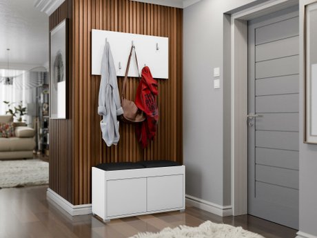 Meuble d'entrée Comfivo Fersoe 117 (Blanc)