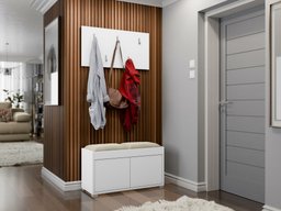 Meuble d'entrée Comfivo Fersoe 117 (Blanc)