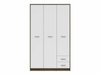 Armoire Novsore 134 (Chêne foncé + Blanc)
