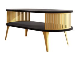 Table basse Sordore 106 (Doré + Noir)