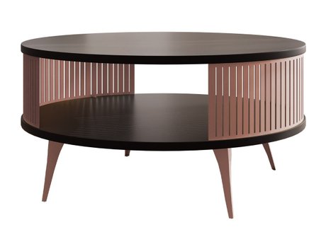 Table basse Vitum II (Rose + Noir)