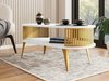 Table basse Vitum IV (Doré + Blanc)