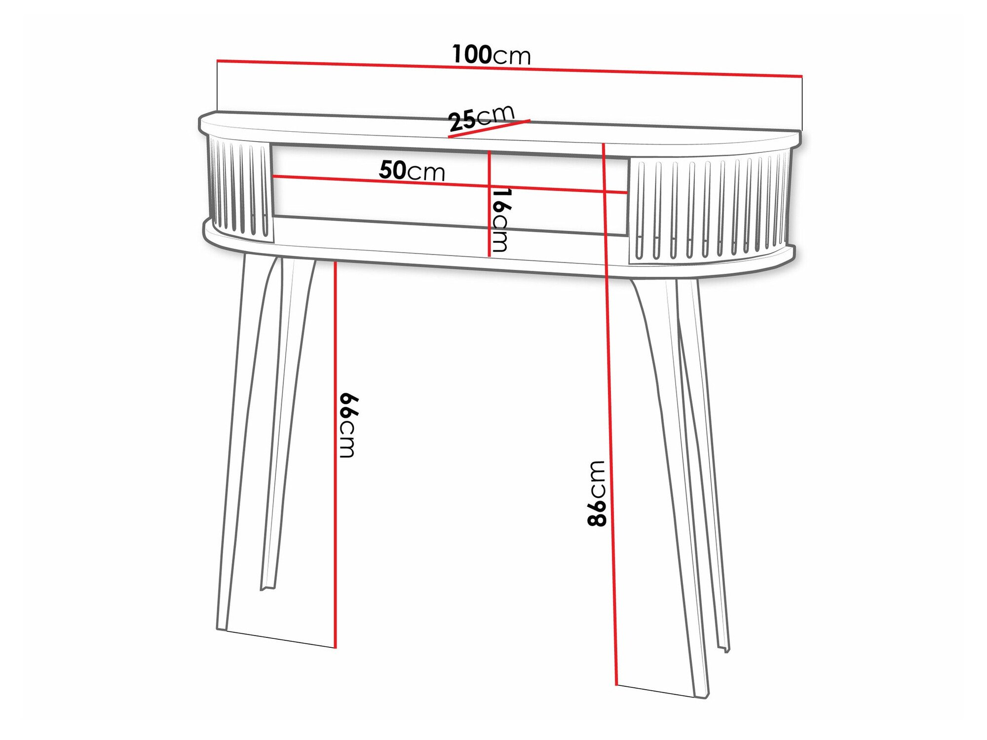 Console Sordore 113 (Rose + Marbre blanc)