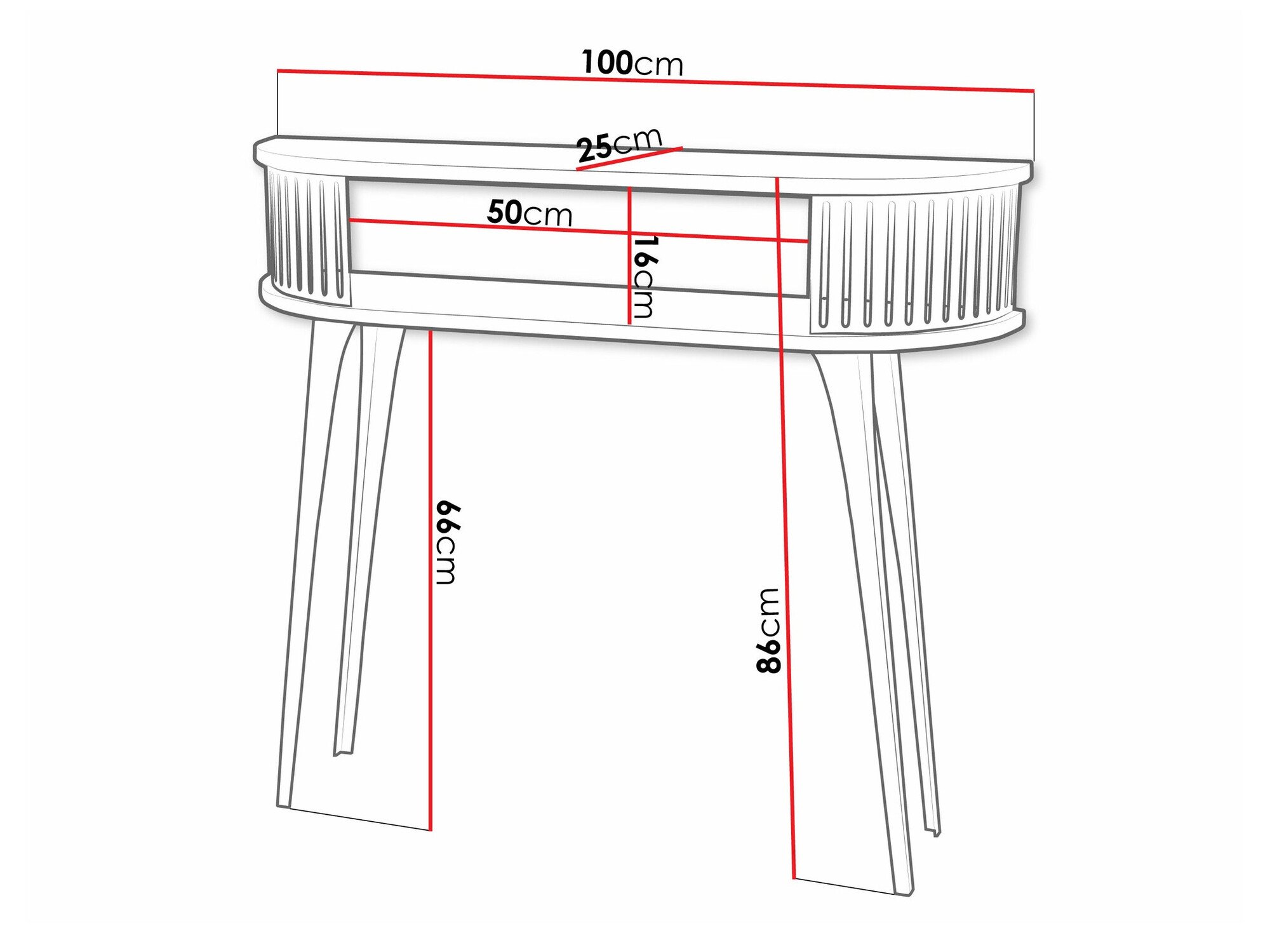 Console Vitum I (Doré + Blanc)