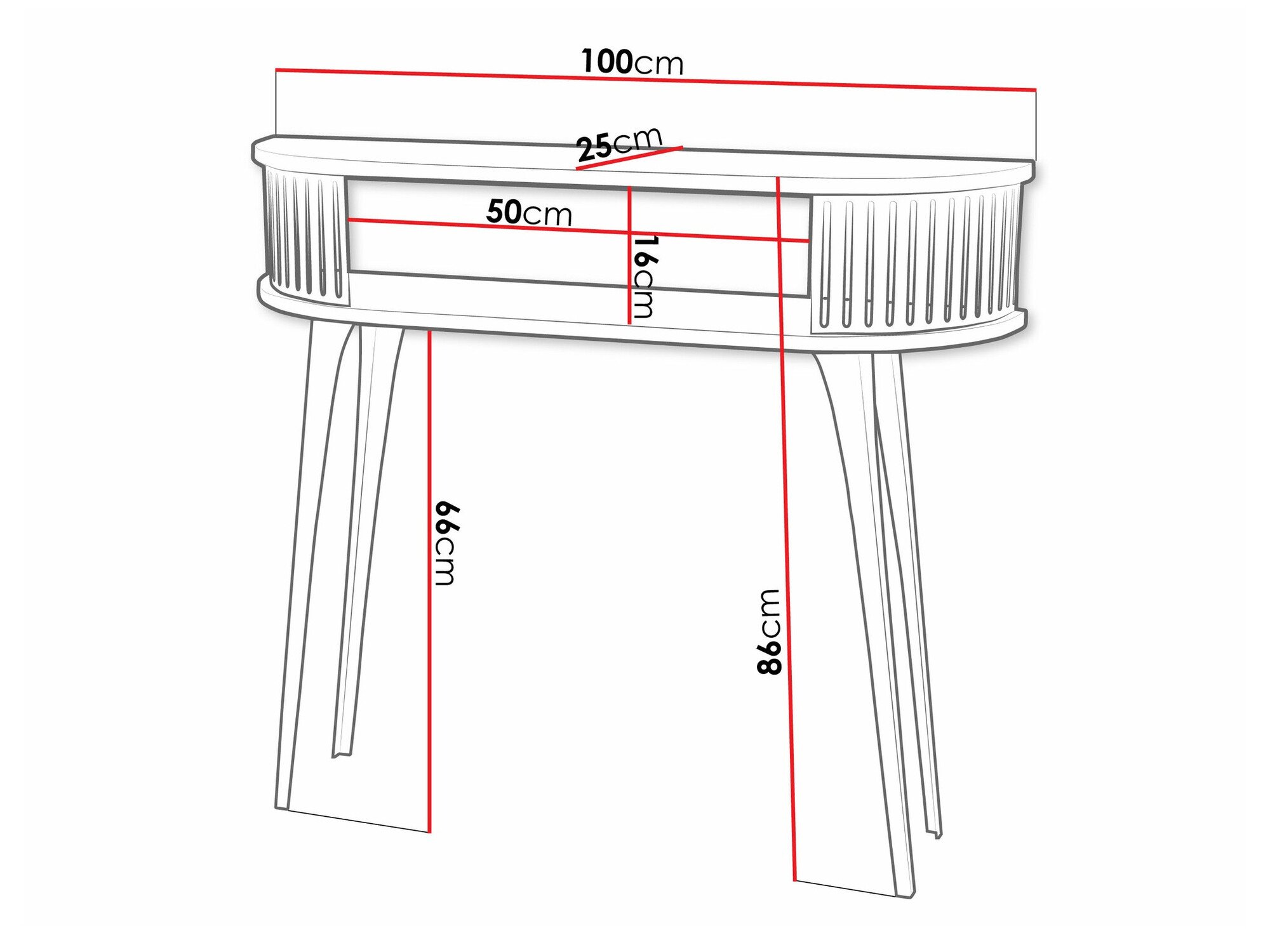 Console Vitum II (Rose + Noir)