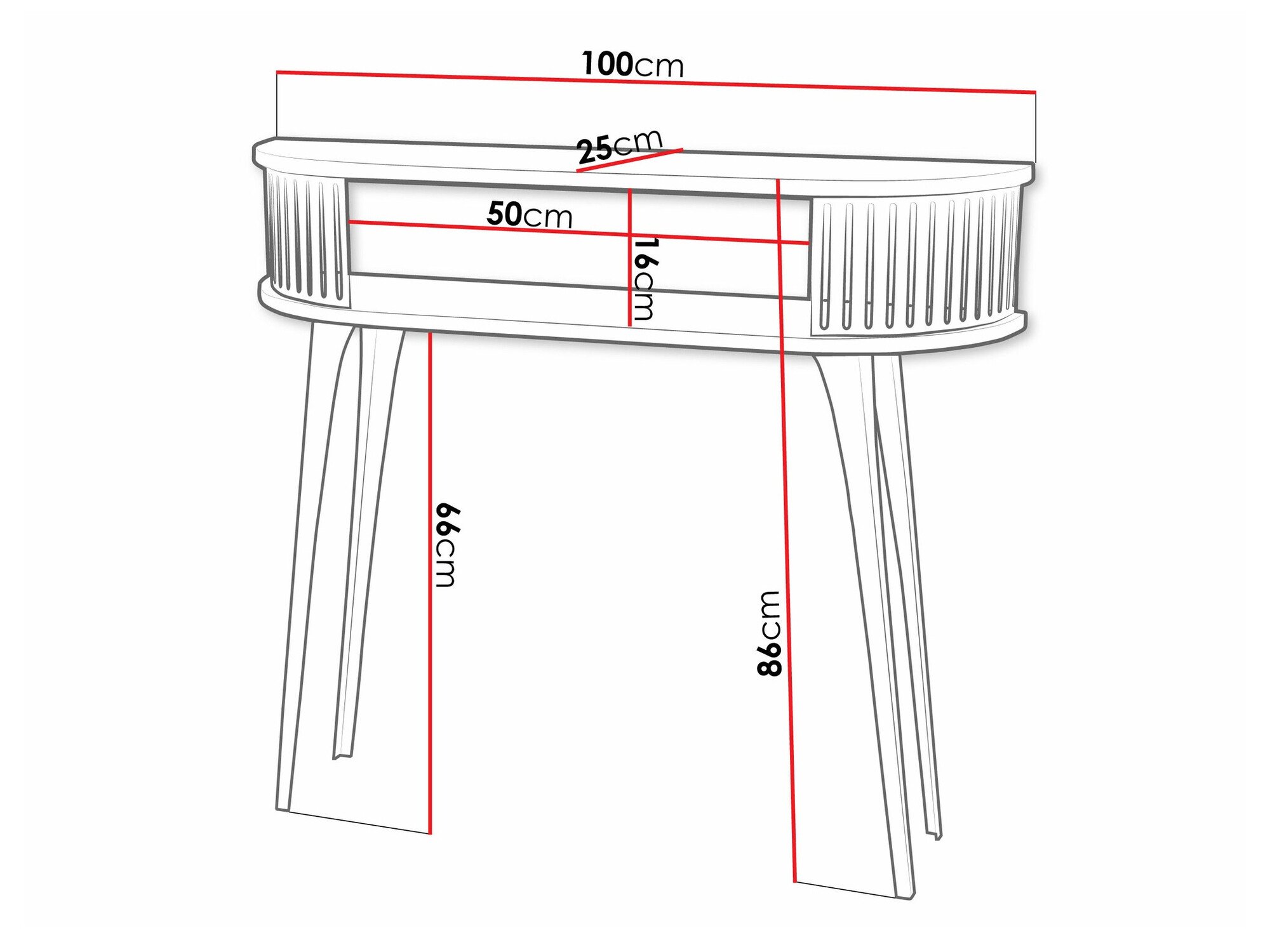 Console Vitum (Noir + Blanc)