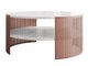 Table basse Civer II (Rose + Marbre blanc)