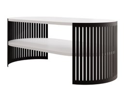 Table basse Civer III (Noir + Blanc)