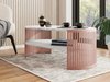 Table basse Civer V (Rose + Marbre blanc)
