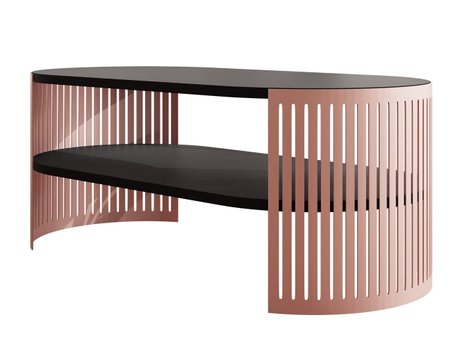 Table basse Civer V (Rose + Noir)