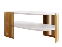 Table basse Civer VII (Doré + Blanc)