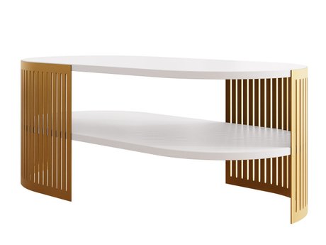 Table basse Civer VII (Doré + Blanc)