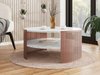 Table basse Evanola 102 (Rose + Marbre blanc)