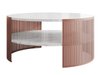 Table basse Evanola 102 (Rose + Marbre blanc)